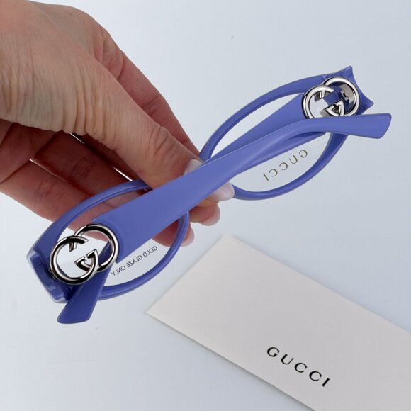 Gucci GG1693O 003 BRAND NEW Eyeglasses Violet Women Oval - Picture 2 of 9